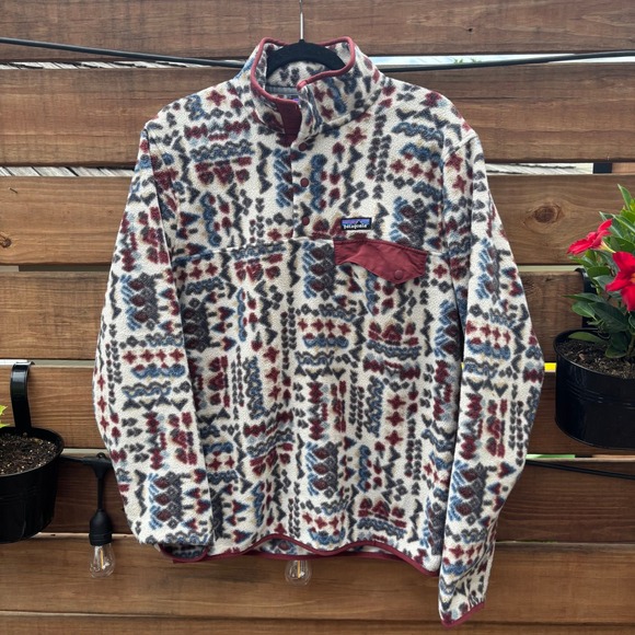 Patagonia Other - Patagonia Synchilla Fleece Pullover Mens Medium Multi Color Excellent Aztec